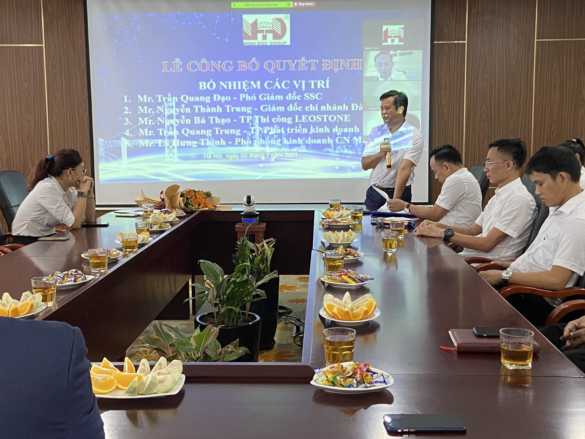 QUYẾT ĐỊNH BỔ NHIỆM NHÂN SỰ CAO CẤP CỦA CÁC CÔNG TY THÀNH VIÊN TẬP ĐOÀN MINH ĐỨC