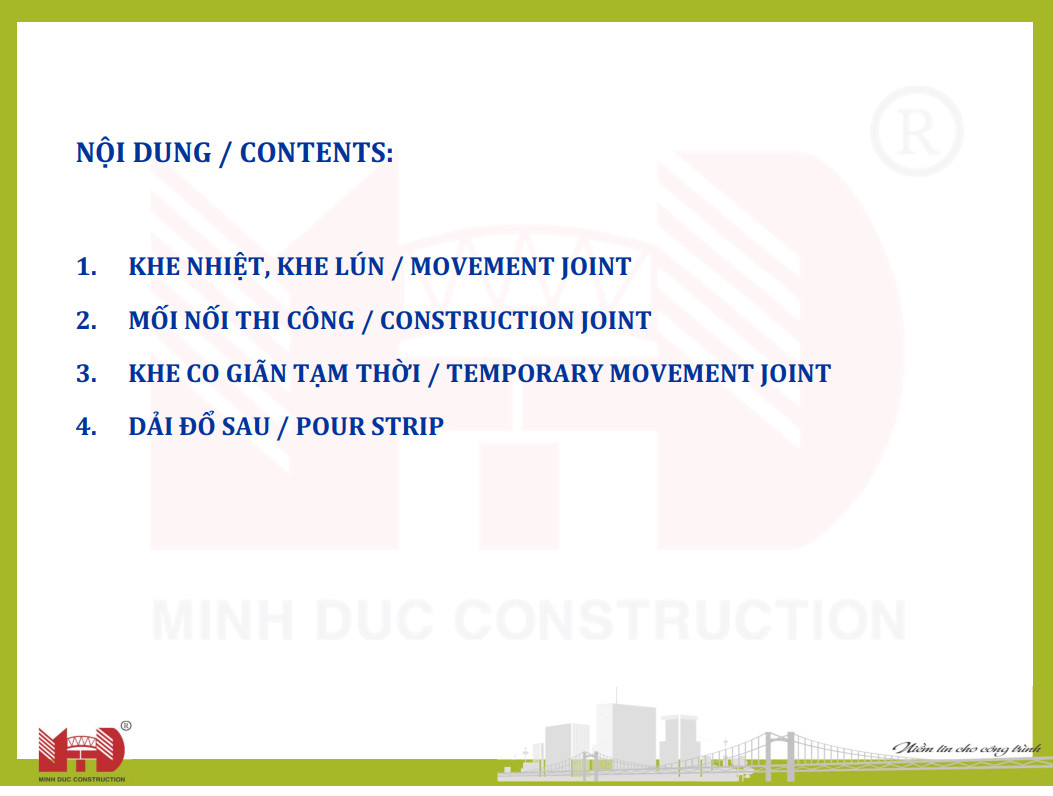 Khe nhiệt và khe lún trong thiêt kế công trình tòa nhà Khe nhiệt và khe lún