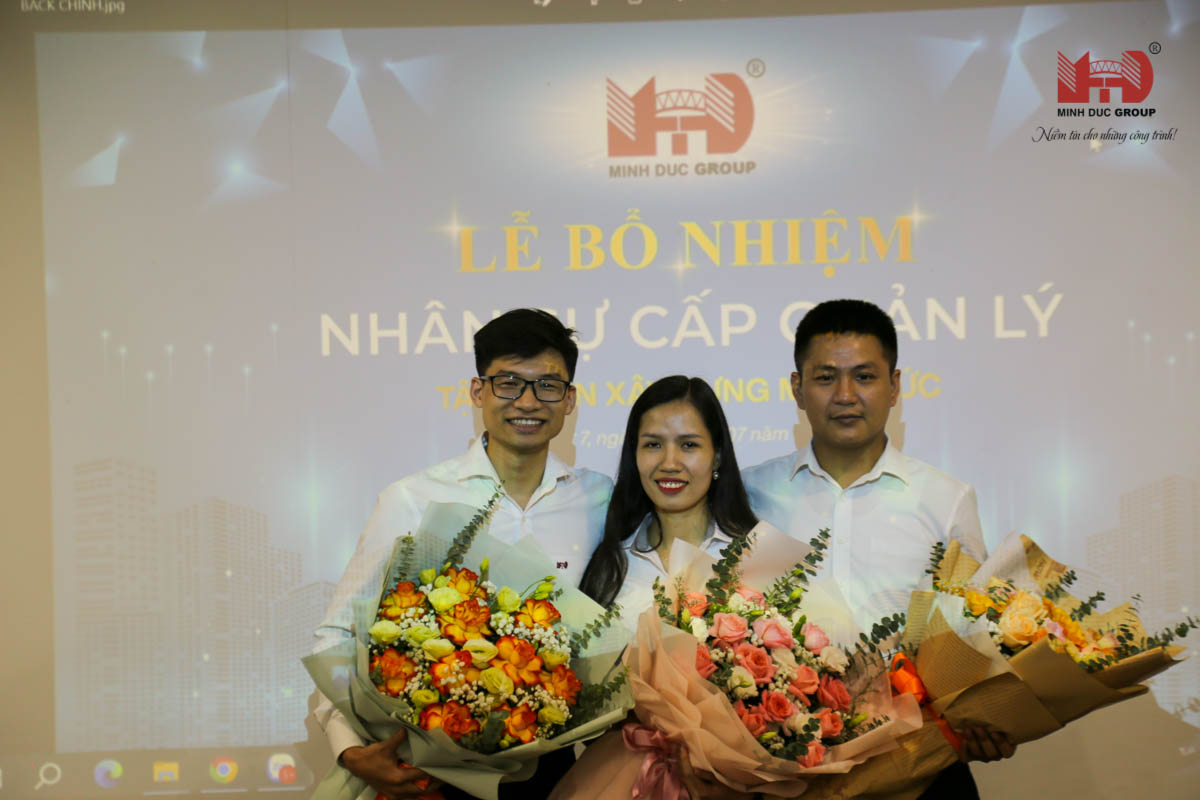 Tập đoàn xây dựng Minh Đức bổ nhiệm nhân sự cấp quản lý 