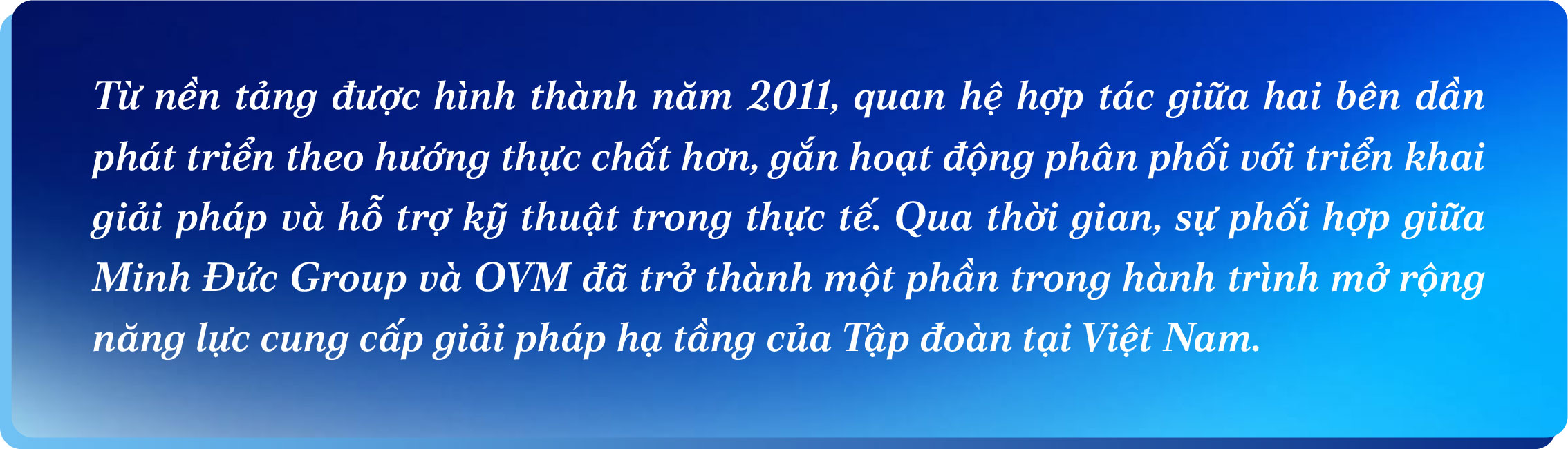 Minh Đức Group được OVM vinh danh Đối tác toàn cầu xuất sắc nhân dịp kỷ niệm 60 năm thành lập OVM