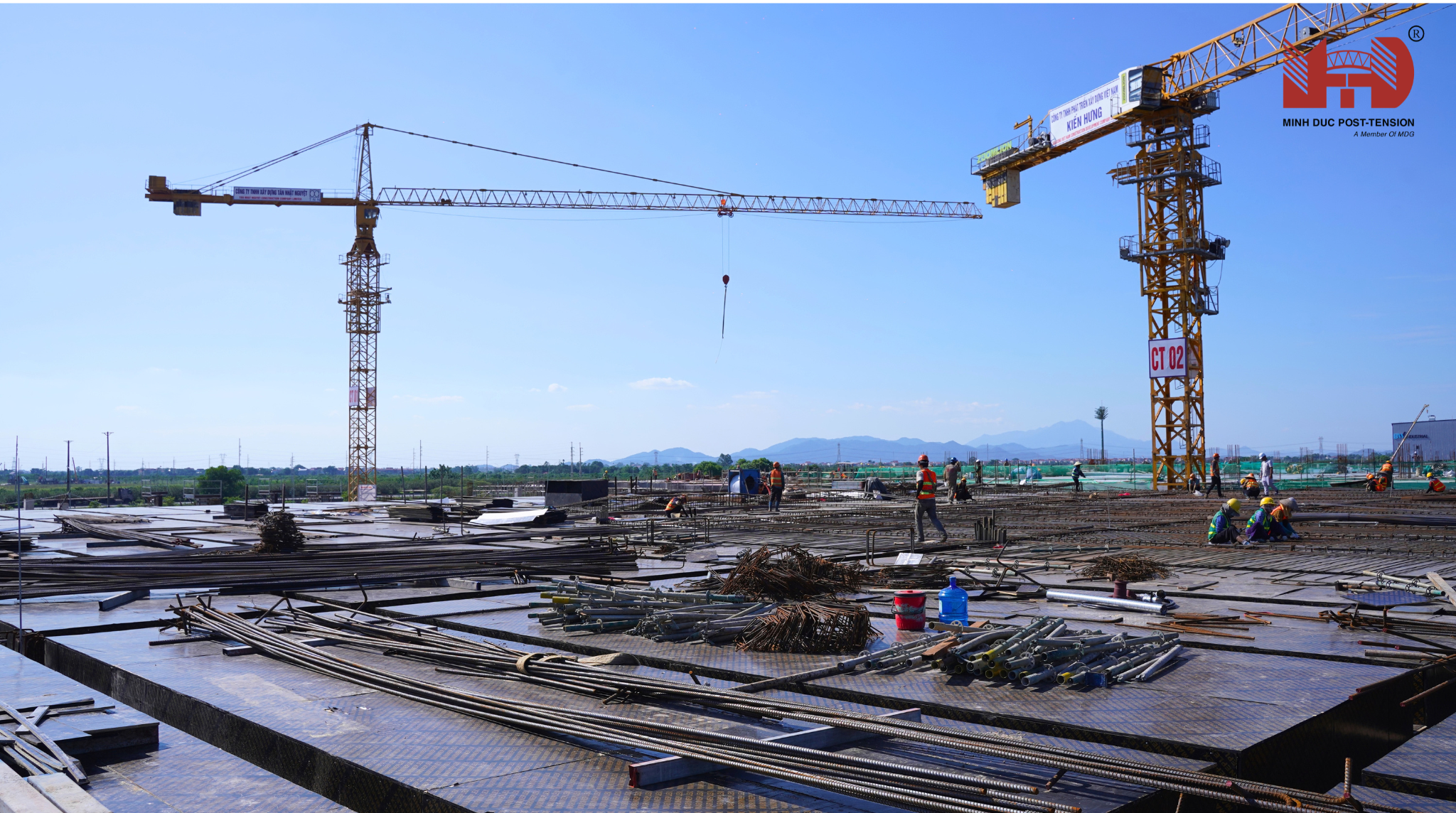Minh Đức Group thi công dự ứng lực tại nhà xưởng Bắc Ninh