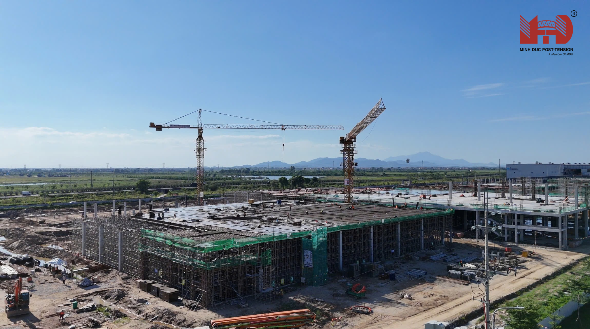 Minh Đức Group thi công dự ứng lực tại nhà xưởng Bắc Ninh