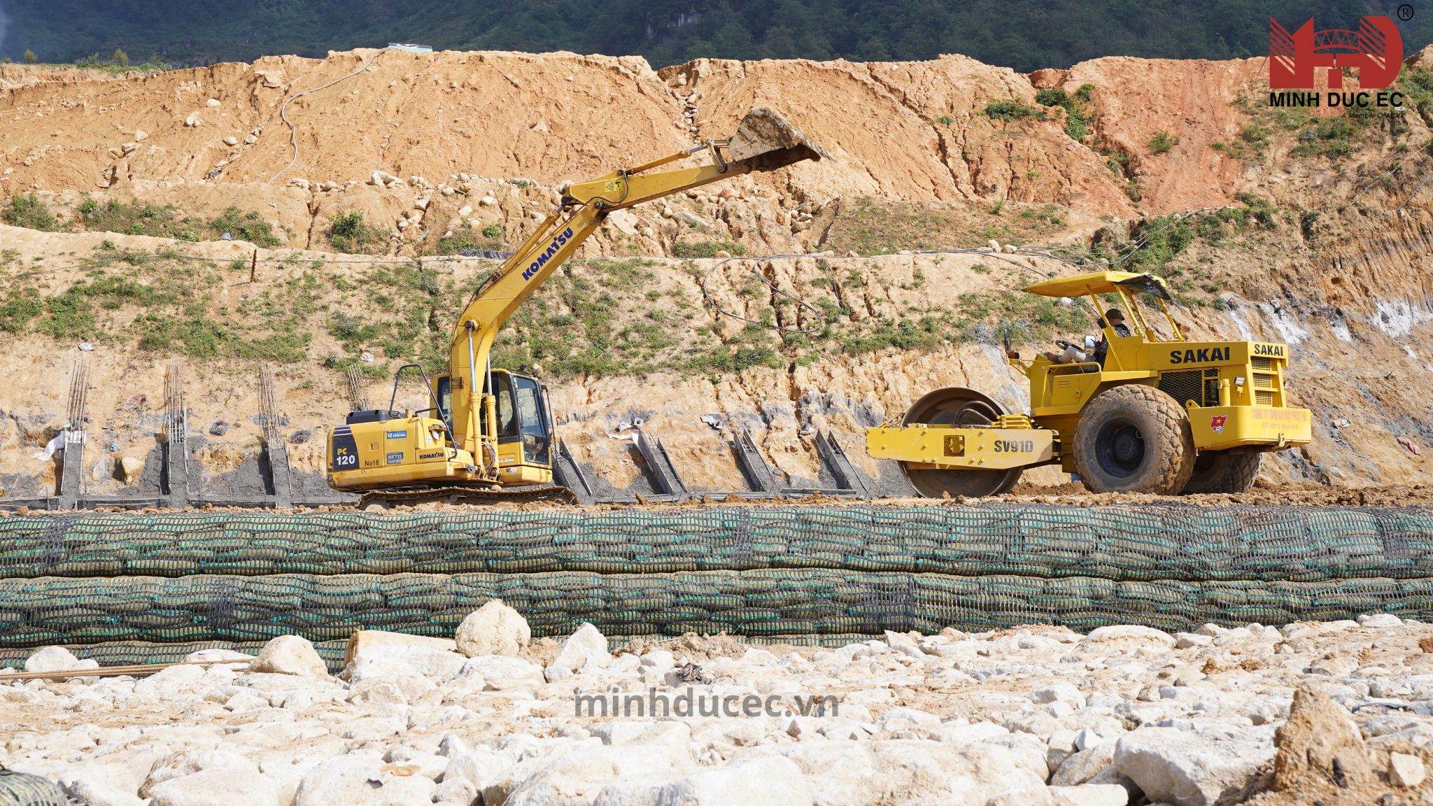 Minh Đức EC đẩy nhanh tiến độ gia cố mái dốc tại Trung tâm Huấn luyện Thể thao Quốc gia Sa Pa