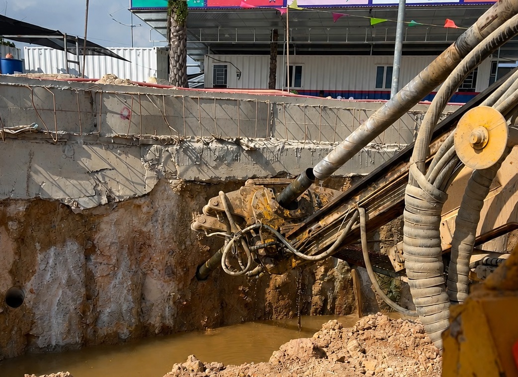SSC xử lý địa tầng đá cứng tại dự án OCT03 Vân Đồn, Quảng Ninh